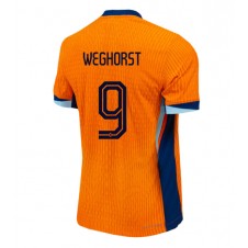 Nederland Wout Weghorst #9 Hjemmedrakt EM 2024 Kortermet